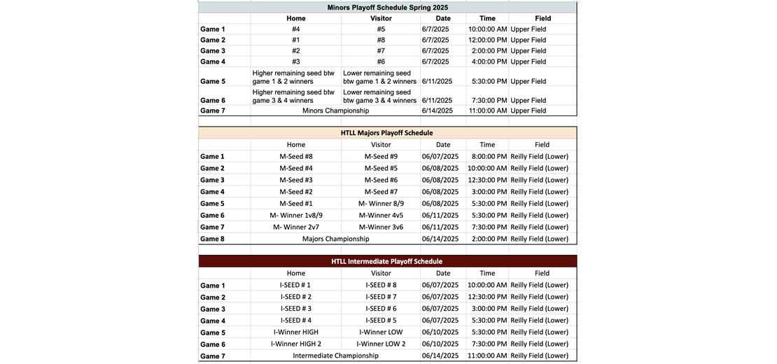 View the 2025 Playoff Schedule!